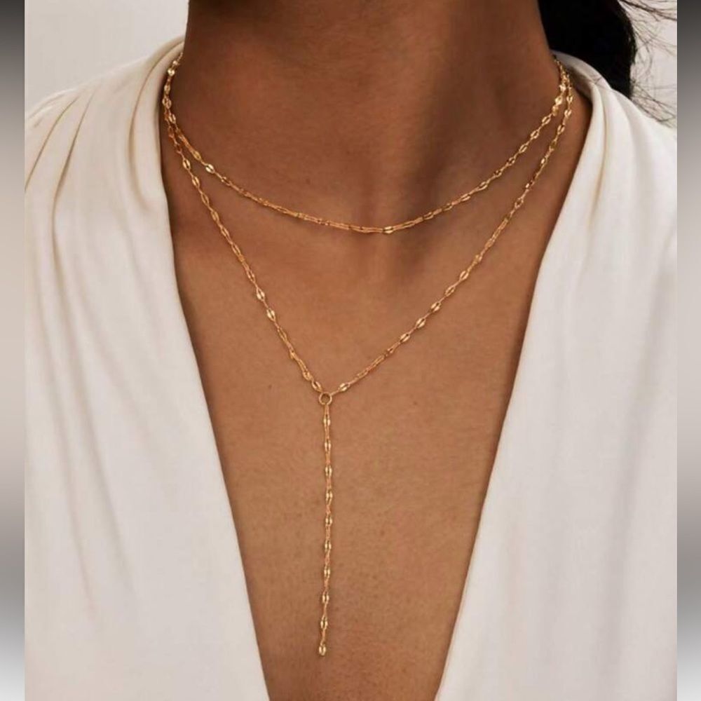 boho Gold Chain Necklace A1496